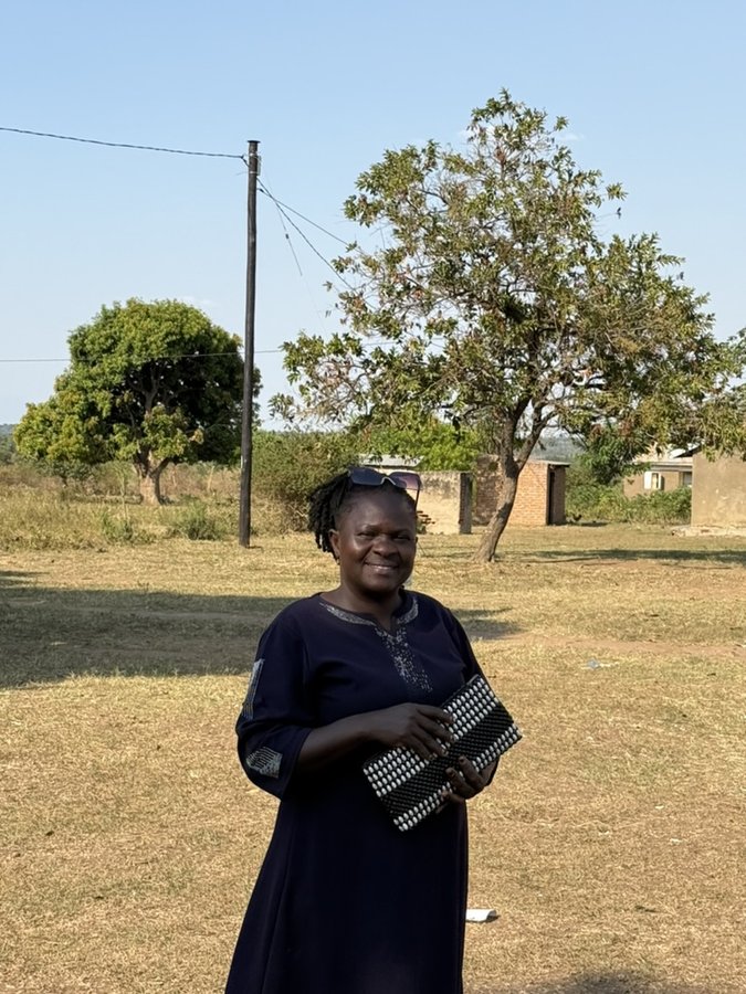 Aggie, a community leader in Ongino, Kumi